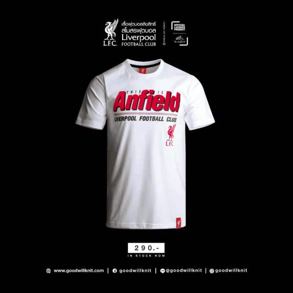 Liverpool เสื้อลิเวอร์พูล คอตตอน เสื้อคอกลม ลิขสิทธิ์ แท้ รุ่น LFC-T-061
