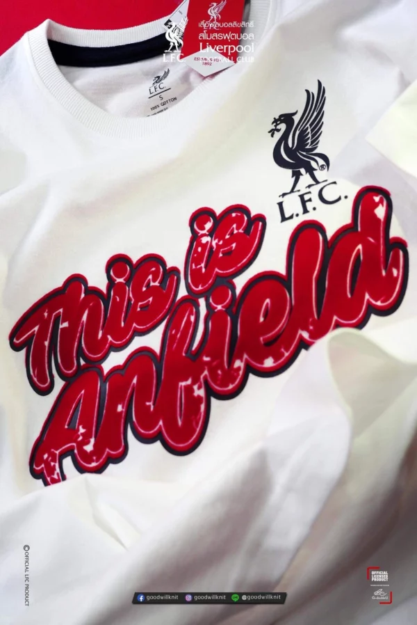 เสื้อลิเวอร์พูล เสื้อคอกลม ซุปเปอร์ซอฟต์ ลิขสิทธิ์ มี 3 สี รุ่น LFC-SF007 - Image 5