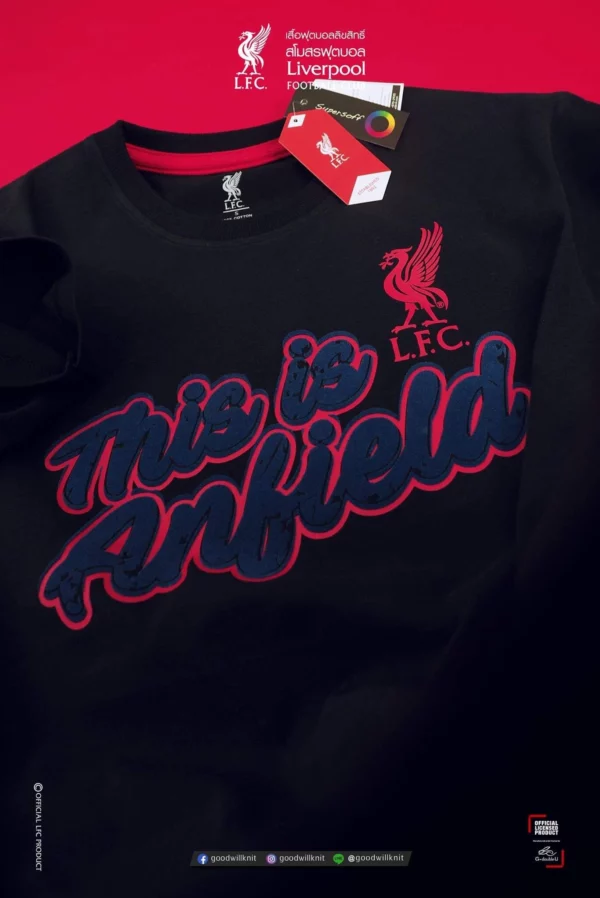 เสื้อลิเวอร์พูล เสื้อคอกลม ซุปเปอร์ซอฟต์ ลิขสิทธิ์ มี 3 สี รุ่น LFC-SF007 - Image 6