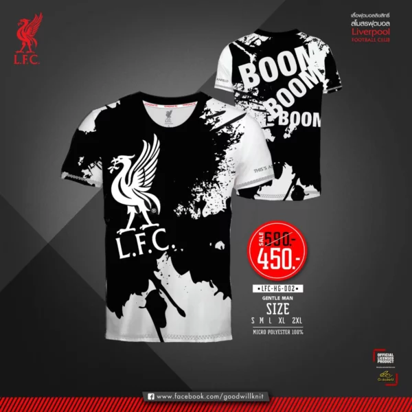 เสื้อคอกลม ลิเวอร์พูล ลิขสิทธิ์ รุ่น HG002