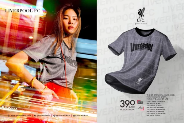 เสื้อคอกลม ลิเวอร์พูล ลิขสิทธิ์ รุ่น HG012 Liverpool - Image 6