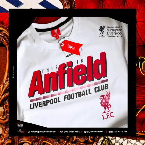 Liverpool เสื้อลิเวอร์พูล คอตตอน เสื้อคอกลม ลิขสิทธิ์ แท้ รุ่น LFC-T-061 - Image 3